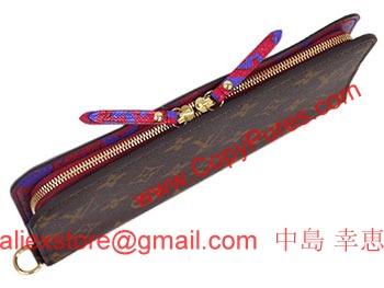 ルイヴィトン　LV　長財布　スウィート・モノグラム　ポルトフォイユ・アンソリット　ローズアンディアン　M90128